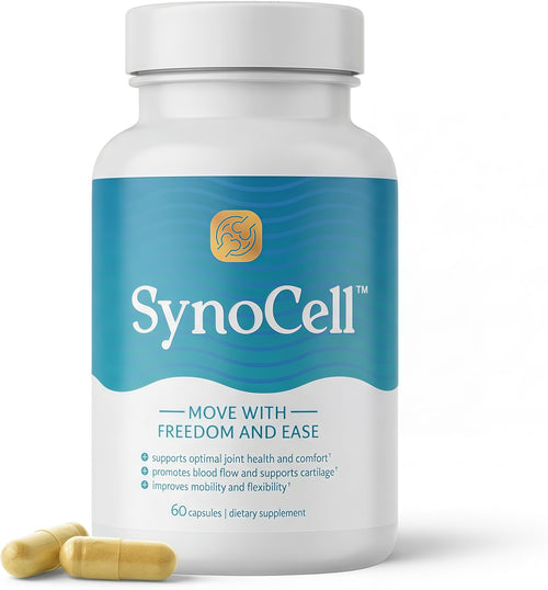 Synocell Glucosamine Chondroitin Complex Back, Neck, and Joint Support Supplement with Boswellia, Quercetin, & MSM - Renew Your Joints from the Inside Out - Move with Freedom and Ease